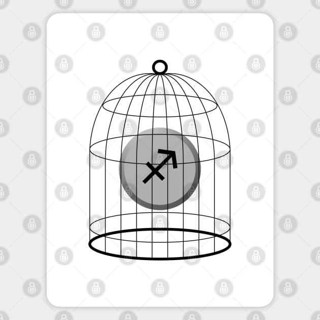 Sagittarius Stellazzio In a Cage Magnet by inotyler